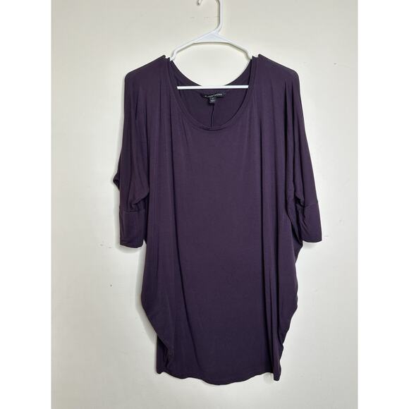 41 Hawthorn Size Medium Plum Purple Tunic Top Dolman Sleeve Stretchy - Picture 1 of 5